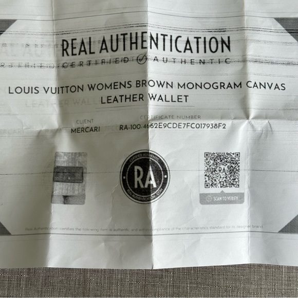 Louis Vuitton Womens Brown Monogram Canvas Leather Wallet Authentic - Picture 7 of 13